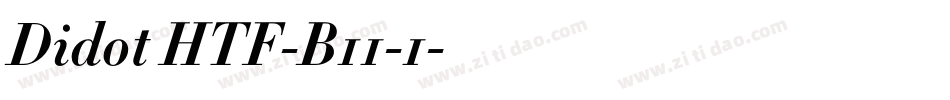 Didot HTF-B11-1字体转换
